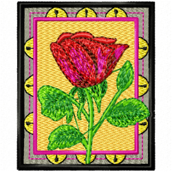 Flowers And Tree Embroidery Design 11